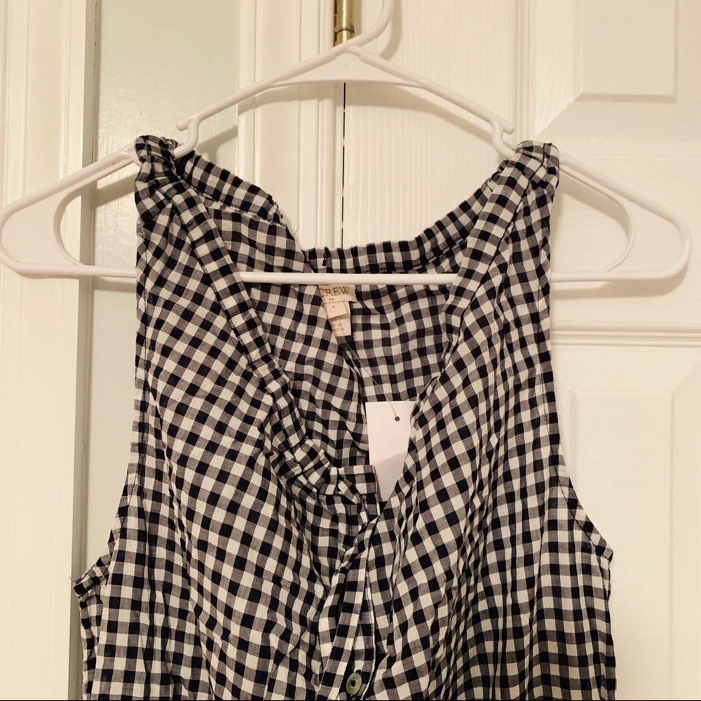 NWT J. Crew Gingham Romper